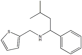 (3-methyl-1-phenylbutyl)(thiophen-2-ylmethyl)amine Struktur