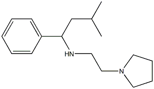 (3-methyl-1-phenylbutyl)[2-(pyrrolidin-1-yl)ethyl]amine Structure