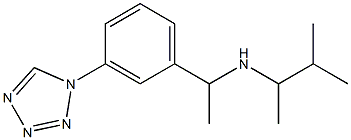  (3-methylbutan-2-yl)({1-[3-(1H-1,2,3,4-tetrazol-1-yl)phenyl]ethyl})amine