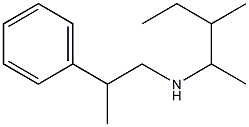 (3-methylpentan-2-yl)(2-phenylpropyl)amine Structure