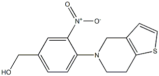(3-nitro-4-{4H,5H,6H,7H-thieno[3,2-c]pyridin-5-yl}phenyl)methanol Struktur