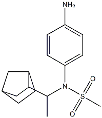 (4-aminophenyl)-N-(1-{bicyclo[2.2.1]heptan-2-yl}ethyl)methanesulfonamide Structure