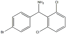 (4-bromophenyl)(2,6-dichlorophenyl)methanamine,,结构式