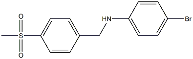 (4-bromophenyl)[4-(methylsulfonyl)phenyl]methylamine 化学構造式