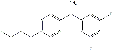 (4-butylphenyl)(3,5-difluorophenyl)methanamine Struktur