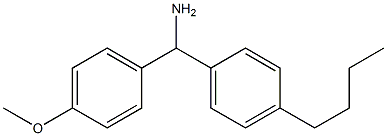 (4-butylphenyl)(4-methoxyphenyl)methanamine Struktur
