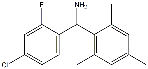 (4-chloro-2-fluorophenyl)(2,4,6-trimethylphenyl)methanamine