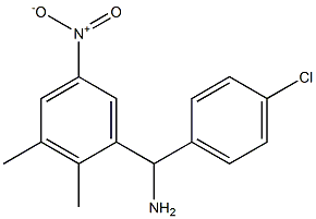 (4-chlorophenyl)(2,3-dimethyl-5-nitrophenyl)methanamine Structure
