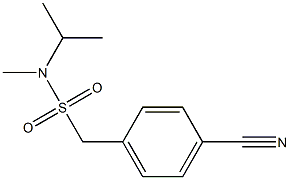(4-cyanophenyl)-N-methyl-N-(propan-2-yl)methanesulfonamide Structure