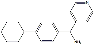 (4-cyclohexylphenyl)(pyridin-4-yl)methanamine Struktur