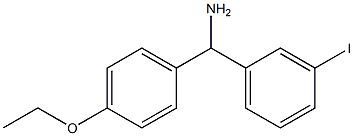 (4-ethoxyphenyl)(3-iodophenyl)methanamine Structure