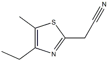 (4-ethyl-5-methyl-1,3-thiazol-2-yl)acetonitrile Struktur