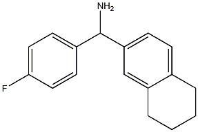 (4-fluorophenyl)(5,6,7,8-tetrahydronaphthalen-2-yl)methanamine Struktur