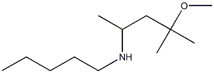 (4-methoxy-4-methylpentan-2-yl)(pentyl)amine 化学構造式