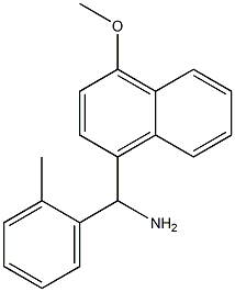 (4-methoxynaphthalen-1-yl)(2-methylphenyl)methanamine 化学構造式