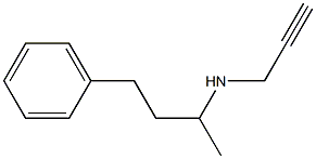 (4-phenylbutan-2-yl)(prop-2-yn-1-yl)amine Struktur