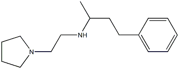 (4-phenylbutan-2-yl)[2-(pyrrolidin-1-yl)ethyl]amine,,结构式