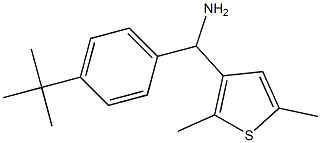 (4-tert-butylphenyl)(2,5-dimethylthiophen-3-yl)methanamine,,结构式