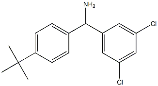 (4-tert-butylphenyl)(3,5-dichlorophenyl)methanamine 化学構造式