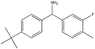 (4-tert-butylphenyl)(3-fluoro-4-methylphenyl)methanamine,,结构式