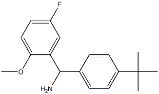 (4-tert-butylphenyl)(5-fluoro-2-methoxyphenyl)methanamine,,结构式