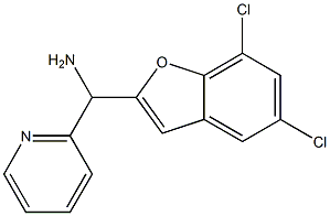  (5,7-dichloro-1-benzofuran-2-yl)(pyridin-2-yl)methanamine