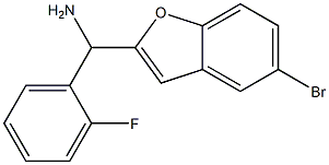(5-bromo-1-benzofuran-2-yl)(2-fluorophenyl)methanamine,,结构式