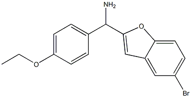 (5-bromo-1-benzofuran-2-yl)(4-ethoxyphenyl)methanamine Structure