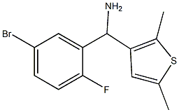 (5-bromo-2-fluorophenyl)(2,5-dimethylthiophen-3-yl)methanamine