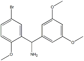 (5-bromo-2-methoxyphenyl)(3,5-dimethoxyphenyl)methanamine