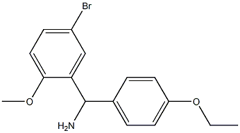 (5-bromo-2-methoxyphenyl)(4-ethoxyphenyl)methanamine 化学構造式