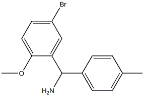 (5-bromo-2-methoxyphenyl)(4-methylphenyl)methanamine,,结构式
