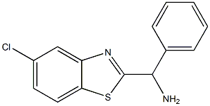 (5-chloro-1,3-benzothiazol-2-yl)(phenyl)methanamine 结构式