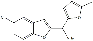 (5-chloro-1-benzofuran-2-yl)(5-methylfuran-2-yl)methanamine