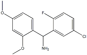 (5-chloro-2-fluorophenyl)(2,4-dimethoxyphenyl)methanamine,,结构式