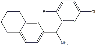 (5-chloro-2-fluorophenyl)(5,6,7,8-tetrahydronaphthalen-2-yl)methanamine,,结构式