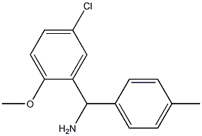 (5-chloro-2-methoxyphenyl)(4-methylphenyl)methanamine,,结构式