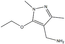 (5-ethoxy-1,3-dimethyl-1H-pyrazol-4-yl)methanamine 化学構造式