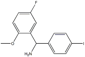 (5-fluoro-2-methoxyphenyl)(4-iodophenyl)methanamine Structure