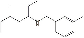 (5-methylheptan-3-yl)[(3-methylphenyl)methyl]amine,,结构式