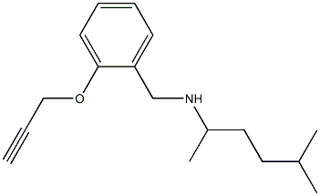 (5-methylhexan-2-yl)({[2-(prop-2-yn-1-yloxy)phenyl]methyl})amine