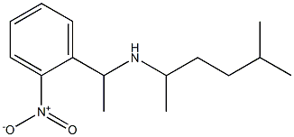 (5-methylhexan-2-yl)[1-(2-nitrophenyl)ethyl]amine,,结构式