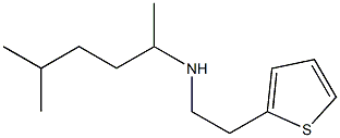 (5-methylhexan-2-yl)[2-(thiophen-2-yl)ethyl]amine,,结构式