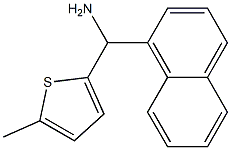 (5-methylthiophen-2-yl)(naphthalen-1-yl)methanamine Struktur
