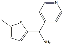 (5-methylthiophen-2-yl)(pyridin-4-yl)methanamine,,结构式