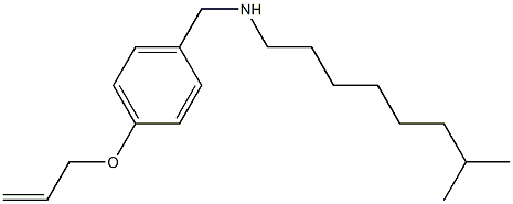 (7-methyloctyl)({[4-(prop-2-en-1-yloxy)phenyl]methyl})amine,,结构式