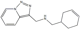 (cyclohex-3-en-1-ylmethyl)({[1,2,4]triazolo[3,4-a]pyridin-3-ylmethyl})amine Struktur