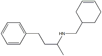 (cyclohex-3-en-1-ylmethyl)(4-phenylbutan-2-yl)amine,,结构式