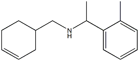 (cyclohex-3-en-1-ylmethyl)[1-(2-methylphenyl)ethyl]amine 化学構造式