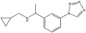(cyclopropylmethyl)({1-[3-(1H-1,2,3,4-tetrazol-1-yl)phenyl]ethyl})amine,,结构式